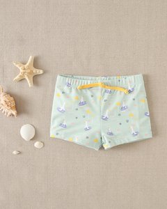 Baby Boy's Boxer Shorts Aqua Green met ganzen print M200-23504054