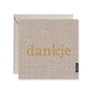 Grußkarte Danke | Goldfolie