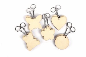 KEY-HOLDER ASSORTMENT SET OF 10PCS 55x55mm