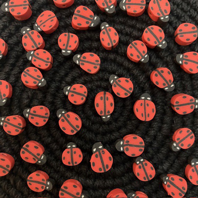 Luna-Leena kids bracelet ladybird red - handmade in Nepal