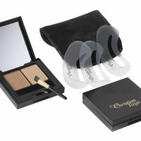 Eyebrow powder DUO set, complete with stencils and brush - Brown