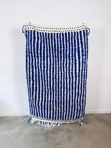Berber carpet - Blu - 1.00 x 1.50