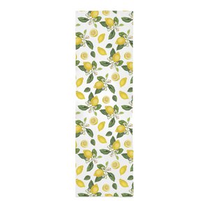 Linen table runner - Lemon
