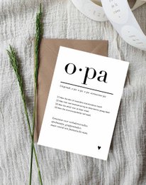 A6 Postkarte || Opa