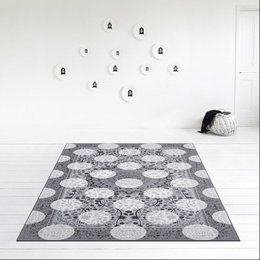 Monochroom magisch tapijt