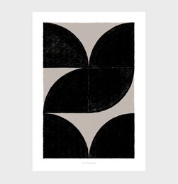Geometric shapes wall art print
