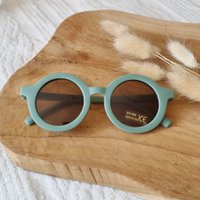 Baby- und Kindersonnenbrille UV400 rund – Salbei