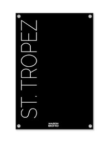 Outdoor Tuinposter | St. Tropez | Black | 70x100cm