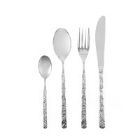 Housewife 24 silver pieces with hammered finish