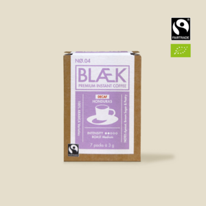 BLÆK Instant Kaffee NØ.4 - Medium Roast (DECAF) - Doos