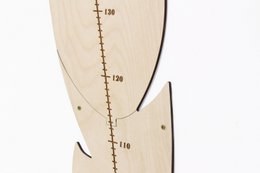 Nursery Wall Growth Meter, Feather-Themed Height Chart for Kids