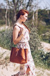 Shopper in pelle Ganesha