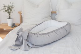 velvet babynest with bow (7 colors)