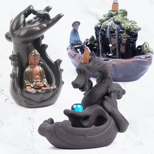 Terugstromende wierookbranders