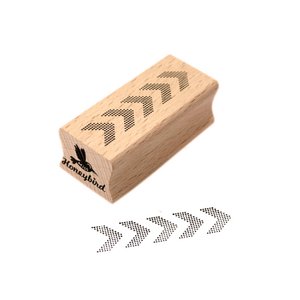 Arrows (chevron) dotted stamp