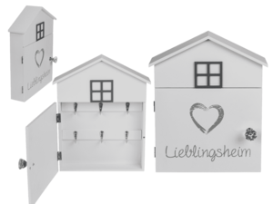 Wit sleutelhouderdoosje, Lieblingsheim,
