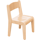 Van Dijk Spielzeug solide Buchenhouten -Stuhl -Sitzhöhe 30 cm (op = op)