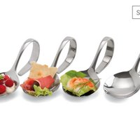 Gourmetlöffel aus Edelstahl Set 4