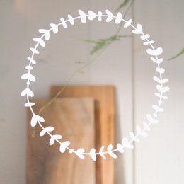 Botanische wiederverwendbare Fensteraufkleber, Kränze