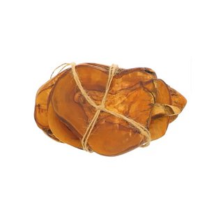 Onderzetter set van 4 gemaakt van olijfhout Rustic