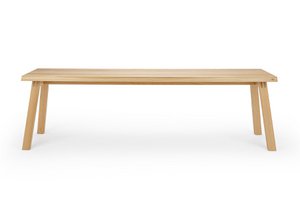 Elegant bench »Fritz« made of oak wood in a honey look