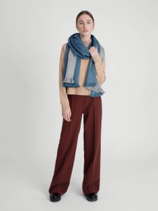 Double Scarf Lagoon Blue / Light Grey