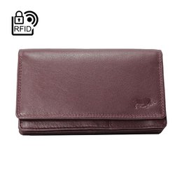 Cartera Mujer Piel Vaqueta - RFID Antideslizante - Cartera Mujer Ideal