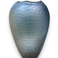 Große rauchgraue Vase (Fischschuppe)