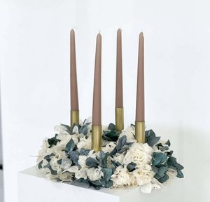 Adventskranz Trockenblumen "Eukalyptus Hortensien Mix"