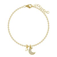 Moon and star bracelet