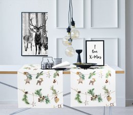 9532 løber hvid / grøn / natur - 46X135