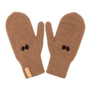 "Nomin" Camel Wool Mittens