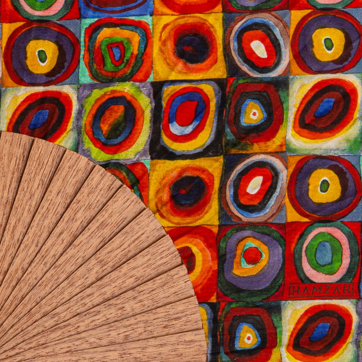 Kandinsky Print Hand Fan Lorelei