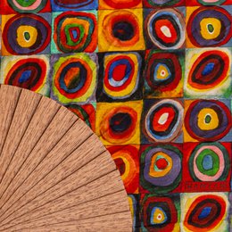 Kandinsky Print Hand Fan Lorelei