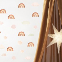 Adesivo da parete | Mini Arcobaleni Beige