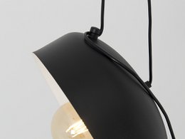 Hängelampe POPO FLAT L 6 - schwarz