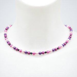 Stephisimo "Basics" korte ketting, Pink Berry
