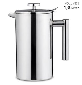 Saft-/ Wasserkrug aus Edelstahl doppelwandig