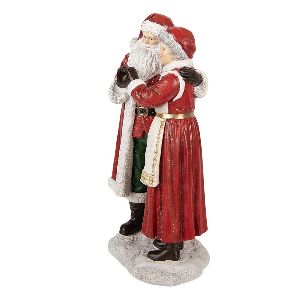 Kerstdecoratie Beeld Kerstman 13x9x23 cm Rood Kunststof