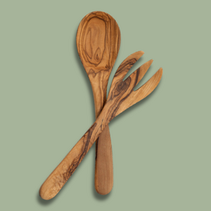 Olive Wood Saladeservers