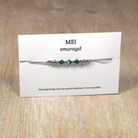 per stuk. Geboortesteen armbandjes swarovski rvs