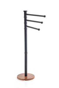 ACACIA ROESTVRIJ STALEN HANDDOEKRAIL 45X26X85,5 ZWART PB205883