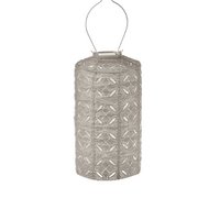 Lumiz Solar Lampion Mandela Cylinder - 18 cm - Light Taupe