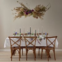 FlowerGarden linen table cloth extra length - Made in Europe