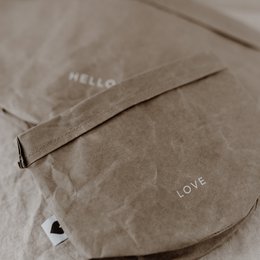 Paperbag sæt med 2 Hello Love (PU = 6 sæt)