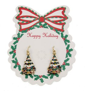 Earrings pendant Christmas tree