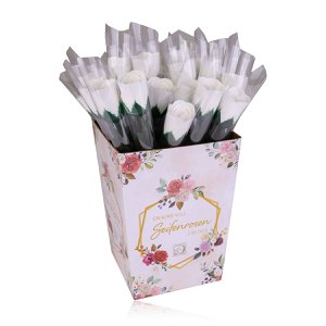Bath roses in the display 24 pieces, soap roses / bath flowers