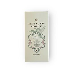 Milk chocolate bar with pistachios, cream beige packaging, elegant ornamental design, premium confectionery