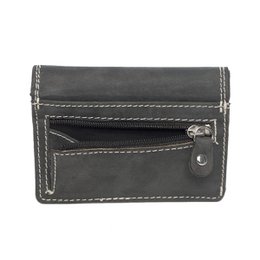 Cartera Mujer Mini Buffalo Leather - Cartera Mujer Extra Pequeña En 3 Colores Buffalo Leather