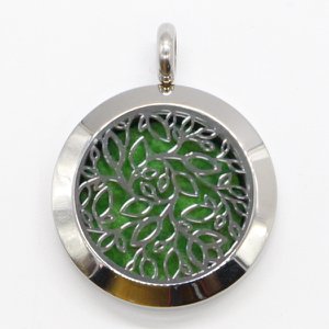 Aromatherapy Necklace – Vertigo – in Stainless Steel and Blotters Provided – Diffusion and Scents – Aromatherapy Accessory
